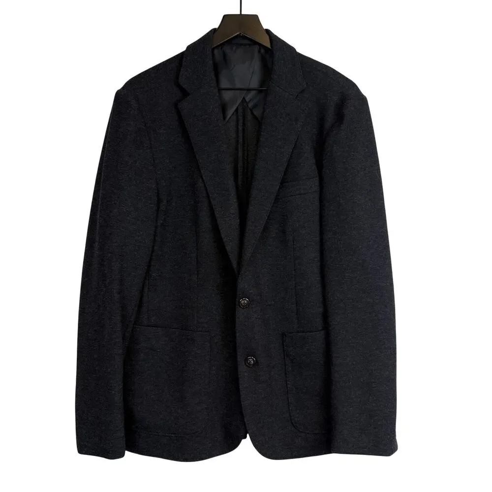 J.Crew Slim Fit Knit Suit Jacket in wool-cotton Charcoal Gray - M